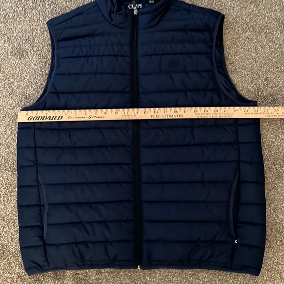 Chaps Men's Navy Sleeveless Front Pocket Puffer Vest Jacket Size XL - Picture 10 of 10